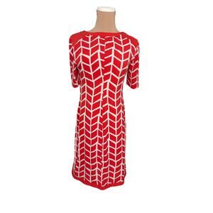 Donna Morgan for A Pea in the Pod Maternity Dress Small Petite Geometric Sheath